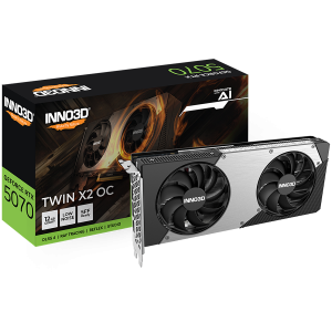 INNO3D NVIDIA RTX 5070 X2 12GB GDDR7 192bit 2542MHz / 28Gbps 3x DP 1x HDMI 2 fans 2 slot
