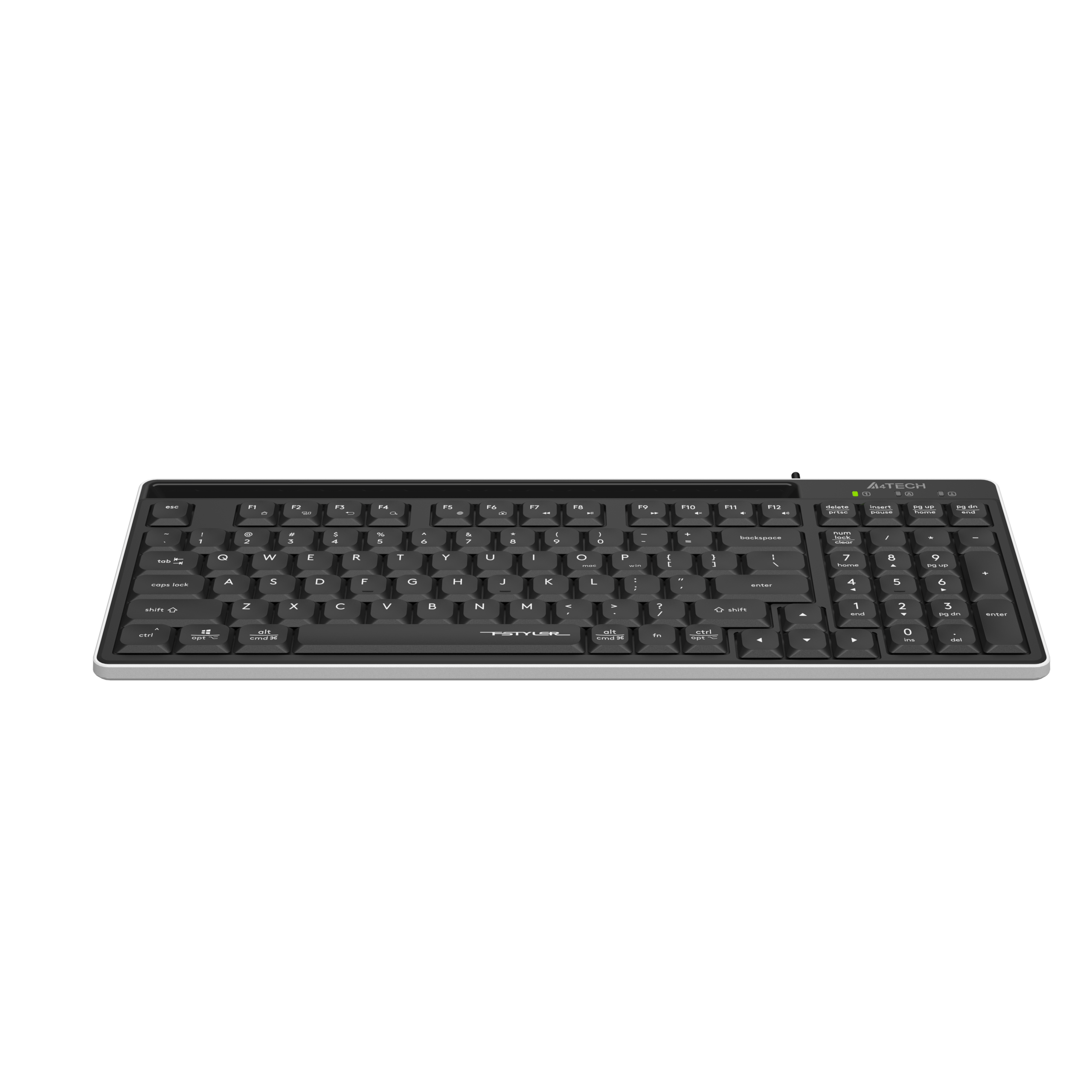 A4tech Fstyler FX70 Жична клавиатура, ниско профилна, ножична технология, кирилизирана, черна - Image 2