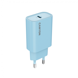 Canyon PD 30W Travel Charger EU standard Output: 5V3A 9V3A 15V2A Max Power 30W Blue size: 87.8x39.8x23mm weight: 62.3g