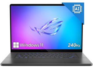 Лаптоп, Asus ROG Zephyrus 16,GU605CR-QR118W, INTEL ARL H Core Ultra 9,16.0 OLED WQXGA (2560X1600) 16:10 400nits(HDR 500nits) Glare , 240 Hz,LPDDR5X 32GB ( onbd) ,1TB G4,RTX5070 Ti 12GB,Wi-Fi 7 ,Backlit Chiclet Keyboard 1-Zone RGB, Windows 11,Eclipse Gray, Backpa