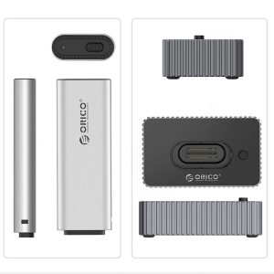 Orico външна кутия за диск/докинг станция Storage - Case/Docking Station - M.2 NVMe/NGFF - IT18C3-GY