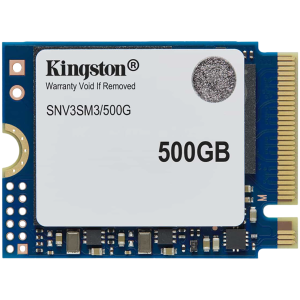 Kingston 500GB NV3 SSD M.2 2230 PCIe 4.0 NVMe Read: 5,000/ Write: 3,000MB/s