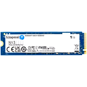 Kingston 1TB NV3 SSD M.2 2230 PCIe 4.0 NVMe Read: 6,000/ Write: 4,000MB/s