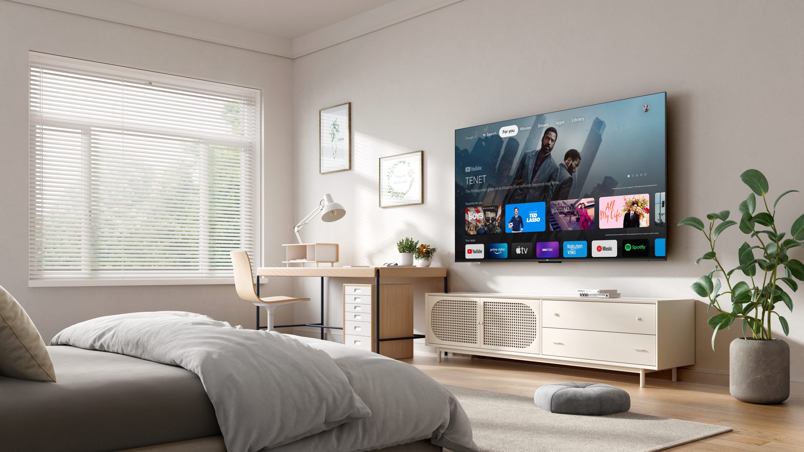 TCL 55inch UHD 4K Android TV DVB Audio 2x10W HDR10 55P69K - Image 2