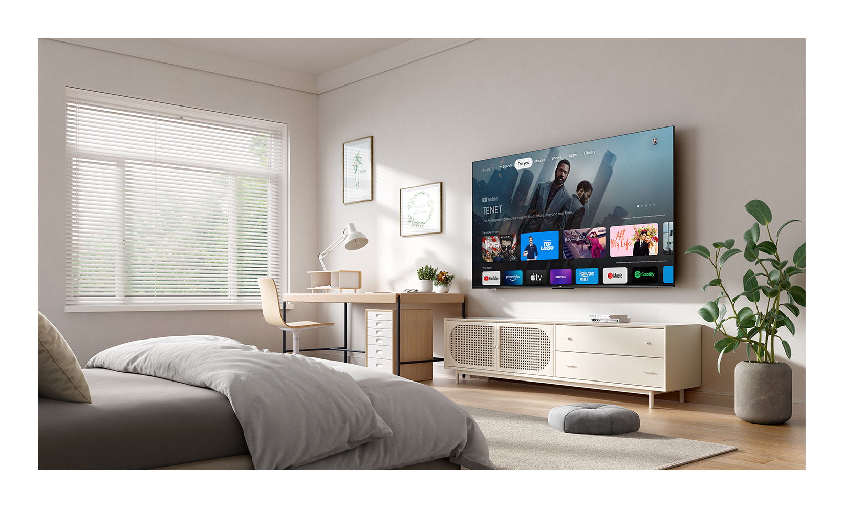 TCL 43inch UHD 4K Android TV DVB Audio 2x10W HDR10 43P69K - Image 2