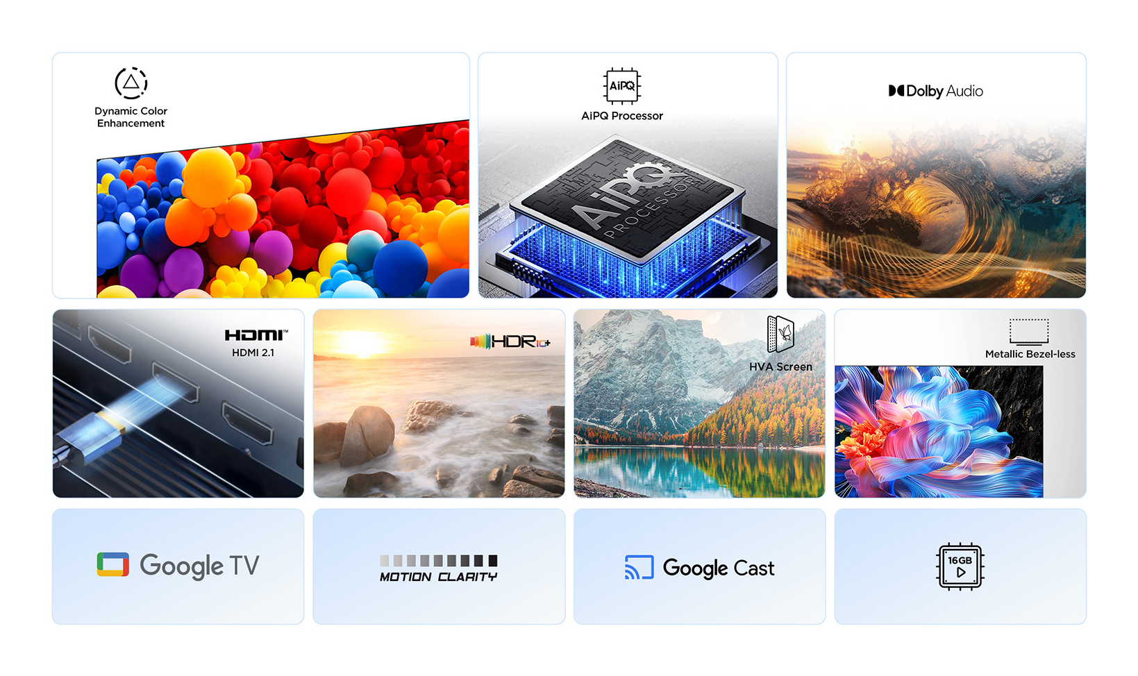TCL 43inch UHD 4K Android TV DVB Audio 2x10W HDR10 43P69K - Image 8