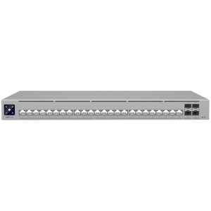 Ubiquiti Layer 3 Etherlighting USW-PRO-HD-24-POE-EU (22) 2.5 GbE (2) 10 GbE PoE++ ports (4) 10G SFP+ ports DC power backup ready