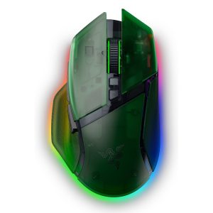 Razer Basilisk V3 Pro 35K Phantom Green Edition Gaming mouse Ergonomic Wireless Gaming Mouse Charging Cable USB Type C 30000DPI Optical Mouse Switches Gen-3 63 g Focus Pro 30K Optical Sensor