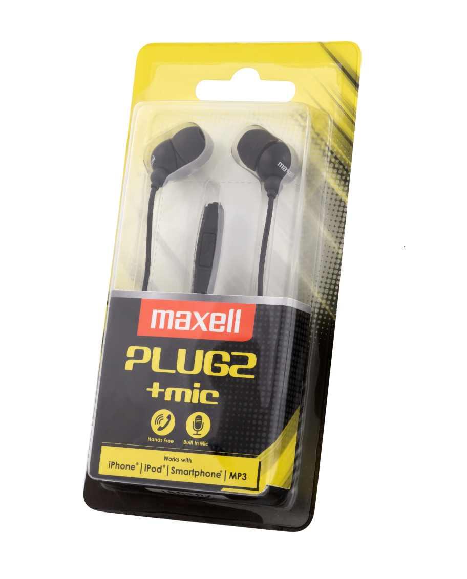 Слушалки с микрофон MAXELL PLUGZ черна - Image 2