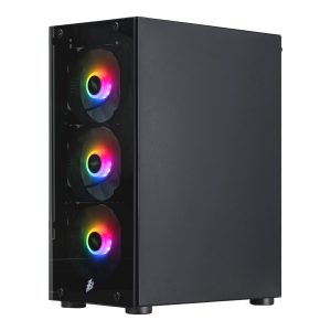 1stPlayer Кутия Case ATX - Fire Dancing V2-A RGB v2 - 4 fans included
