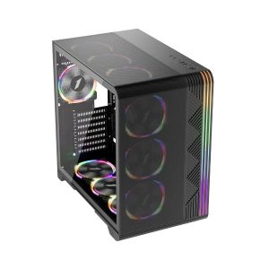 1stPlayer кутия Case ATX - VT7-BK - USB-C, Mesh, A-RGB