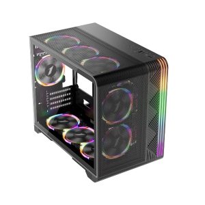 1stPlayer кутия Case mATX - VT6-BK - Mesh, A-RGB