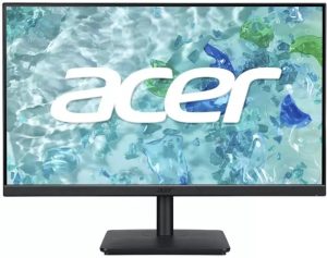 Монитор, Acer Vero V247YGbmipx, 23.8'' FHD (1920x1080) IPS, ZeroFrame, 120Hz, 4ms (GTG), AdaptiveSync, 250nits, HDMI,Speakers, DP, VGA, Audio In/Out, VisionCare 2.0, Energy Class C, Black, 3Y