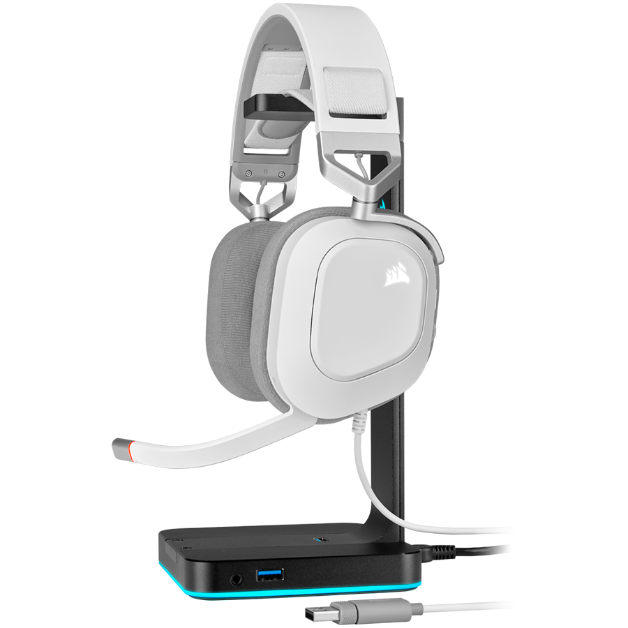 Corsair HS80 RGB Wireless Headset White - EU - Image 4
