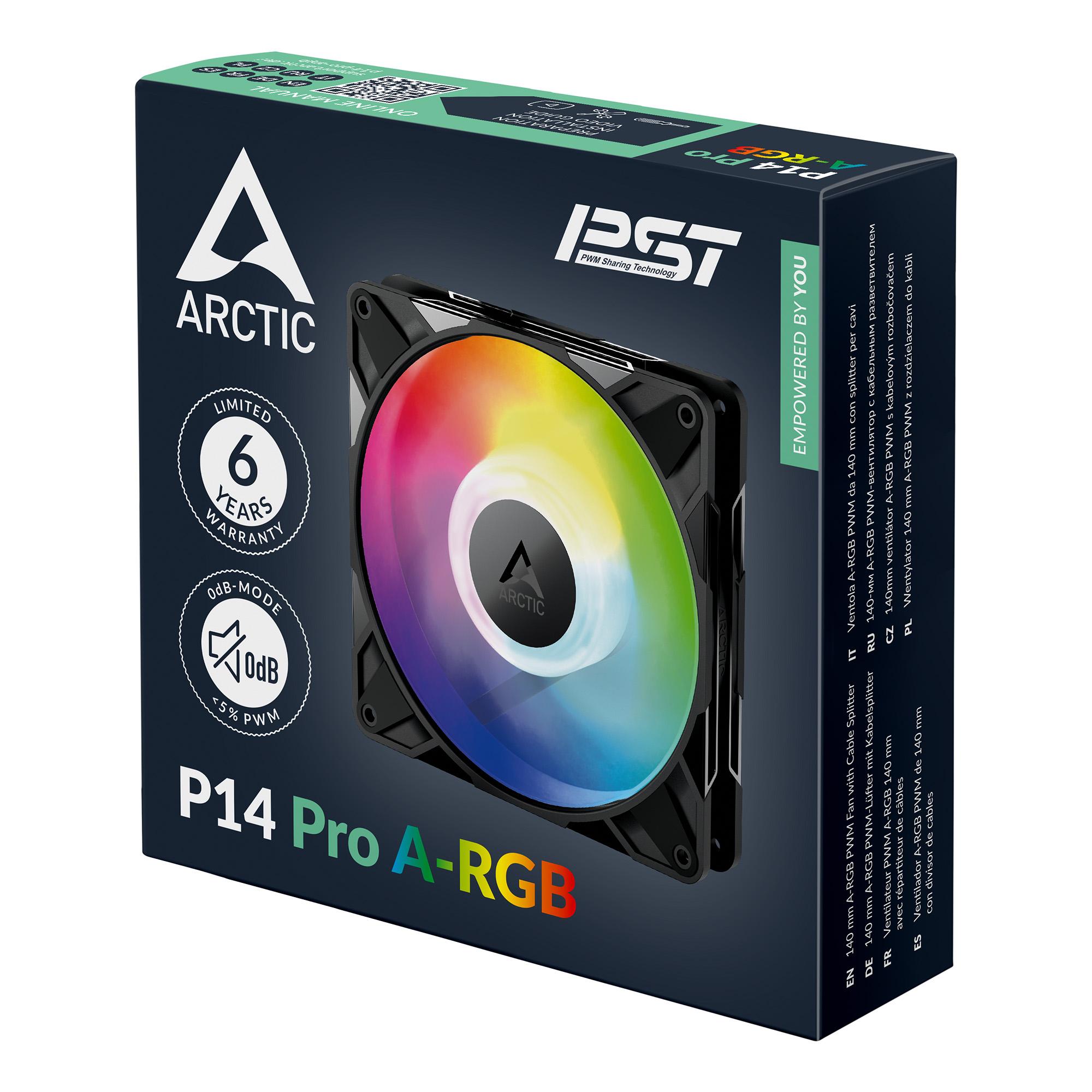 Вентилатор ARCTIC P14 Pro A-RGB - 140mm PWM - Image 8
