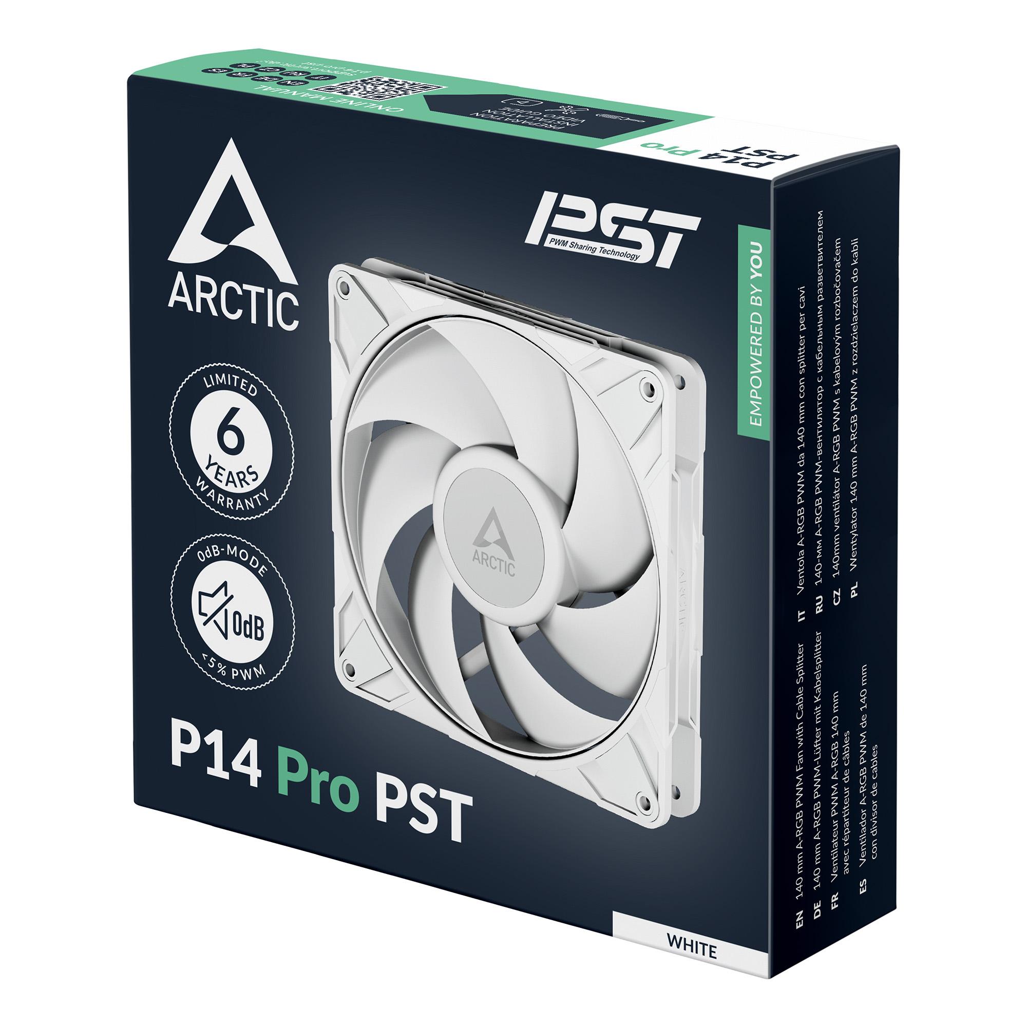 Вентилатор ARCTIC P14 Pro PST White - 140mm PWM - Image 6