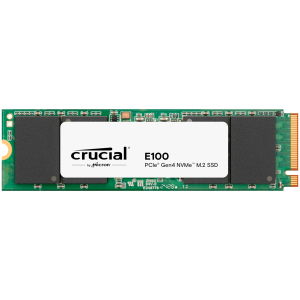 Crucial E100 2TB SSD PCIe 4.0 Gen4 M.2 2280 NVMe Read/Write: 5000/3000 MB/s