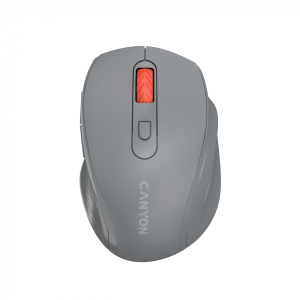 Canyon 6 buttons wireless 2.4Ghz mouse MX8650A Sensor DPI up to 1600,Injection case 3 M life times left and right switches 2xAAA battery ABS material. Size: 105x71x40mm Weight: 59g Dark grey