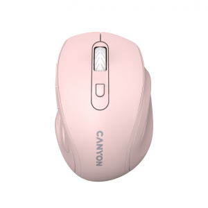 Canyon 6 buttons wireless 2.4Ghz mouse MX8650A Sensor DPI up to 1600,Injection case 3 M life times left and right switches 2xAAA battery ABS material. Size: 105x71x40mm Weight: 59g Pink