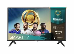 Телевизор, Hisense 32" A4Q, HD 1366x768,3000:1, DLED, HLG, DTS Virtual X, Smart TV, WiFi, WiFi Direct, BT, VIDAA U7,Anyview Cast, 2xHDMI, 2xUSB, LAN, CI+, DVB-T2/C/S2, Black