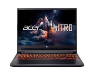 Лаптоп, Acer Nitro V16, Intel  Core 9 270H(14C/20T, up to 5.80 GHz, 24MB),16" WQXGA (2560X1600) IPS 180Hz, 16GB DDR5, (1 slot free), 1000GB PCIe NVMe SSD, RTX 5070 8GB GDDR7 , WiFi 6, BT.5.2, HD Cam, Micro SD card, KB Backlit, Linux , Shale Black