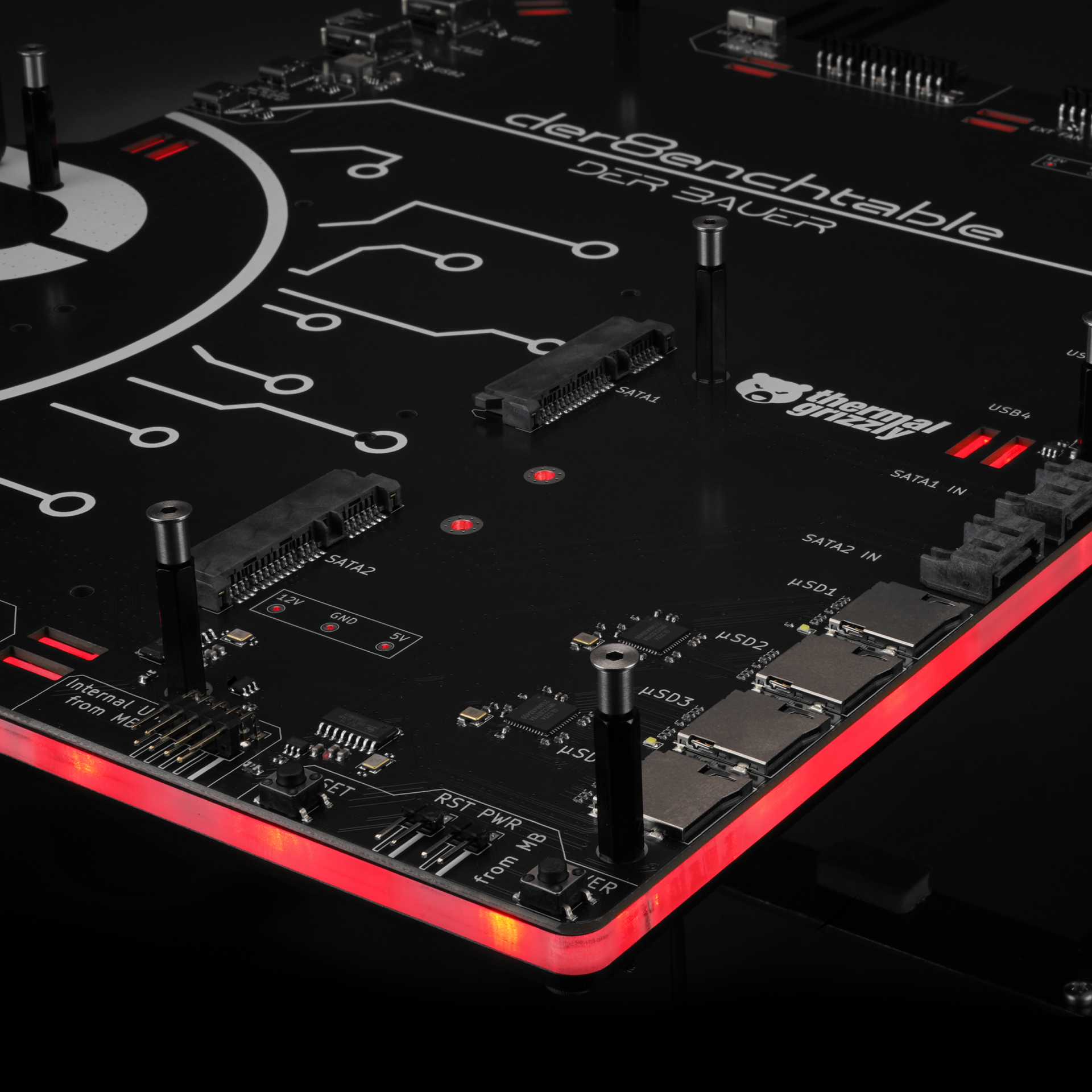 Платка за тестване на хардуер Thermal Grizzly Benchtable Der8enchtable - Image 5