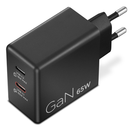 LENOVO Dual USB-C 65W GaN Charger Black EU - Image 5