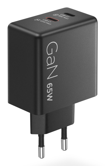 LENOVO Dual USB-C 65W GaN Charger Black EU - Image 6