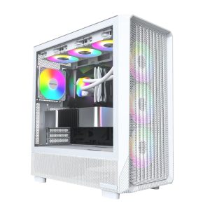 Montech кутия Case ATX - X5 (W) - 4 A-RGB fans, USB-C