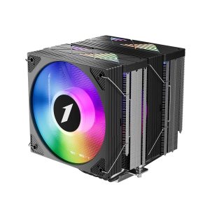 1stPlayer охладител CPU Cooler CRYO CY12LD Black - LGA1851/AM5, Dual-Tower, ARGB