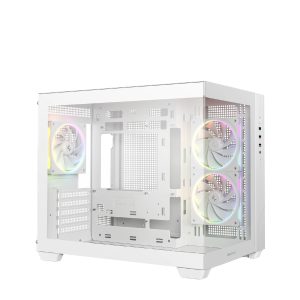 DeepCool кутия Case mATX - CG330 3F WH - 3 ARGB Fans