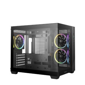 DeepCool кутия Case mATX - CG330 3F - 3 ARGB Fans